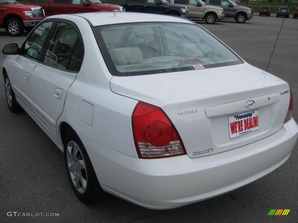 2006 Elantra GLS Sedan - Nordic White / Gray photo #8