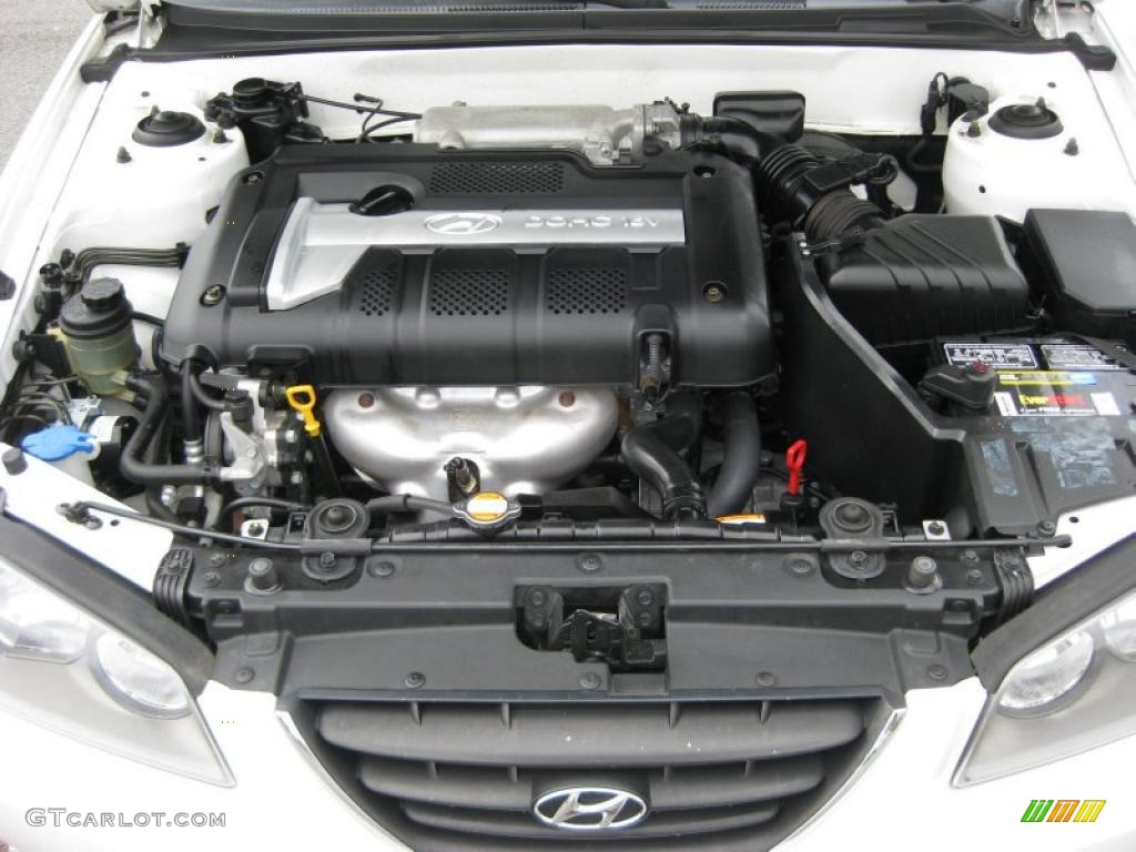 2006 Elantra GLS Sedan - Nordic White / Gray photo #11