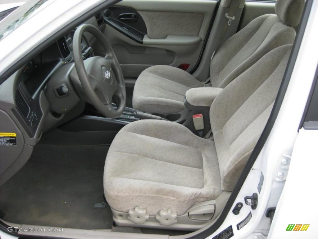 2006 Elantra GLS Sedan - Nordic White / Gray photo #13