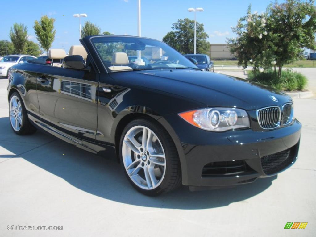 Black Sapphire Metallic 2011 BMW 1 Series 135i Convertible Exterior Photo #38046528