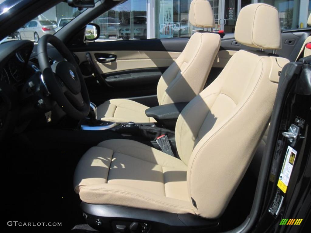 Savanna Beige Interior 2011 BMW 1 Series 135i Convertible Photo #38046616