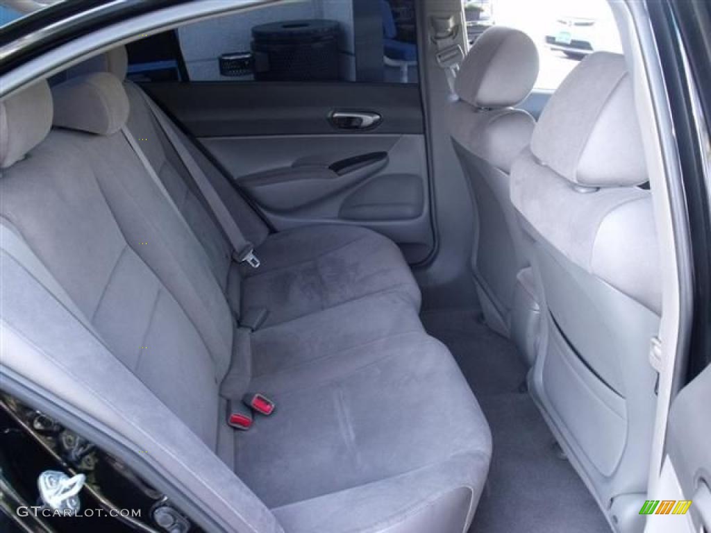 Gray Interior 2007 Honda Civic LX Sedan Photo #38046664