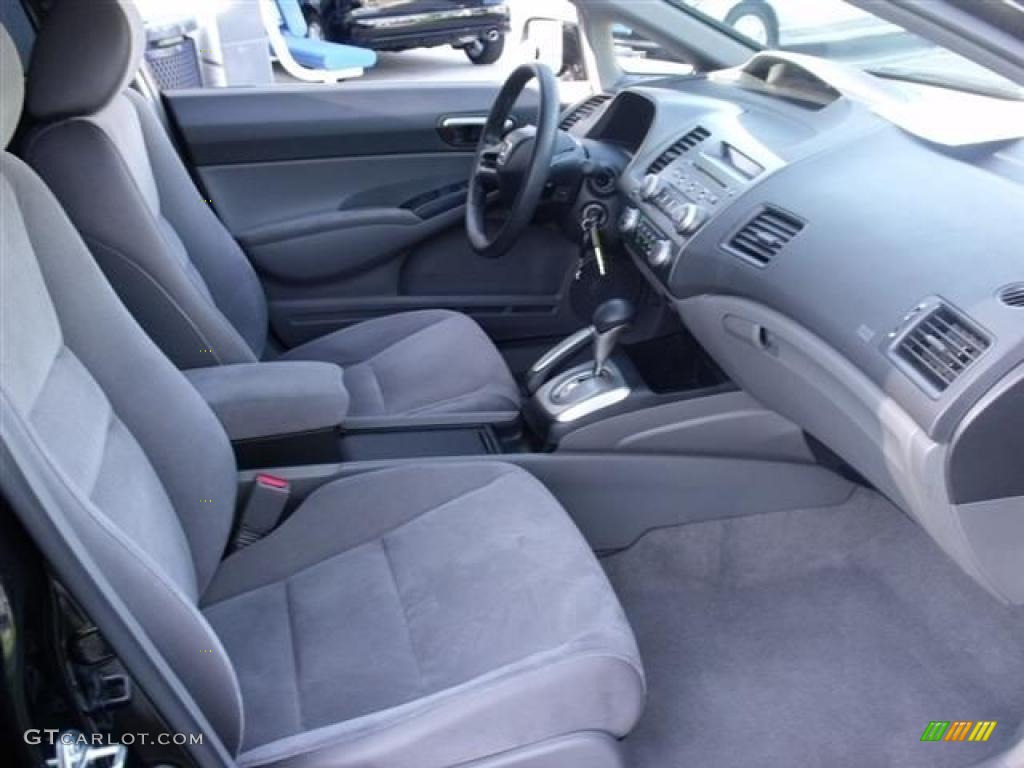 Gray Interior 2007 Honda Civic LX Sedan Photo #38046692