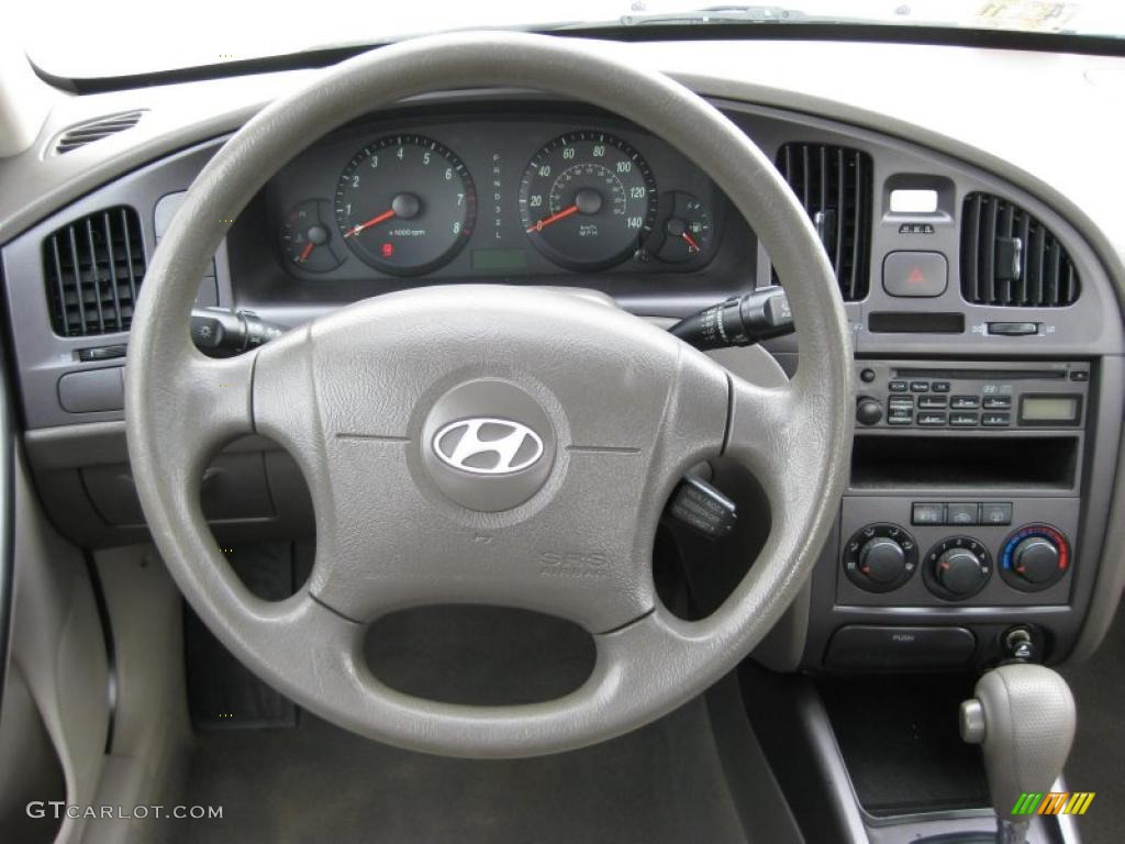 2006 Elantra GLS Sedan - Nordic White / Gray photo #25