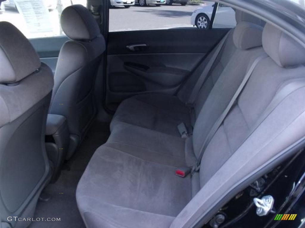 Gray Interior 2007 Honda Civic LX Sedan Photo #38046733