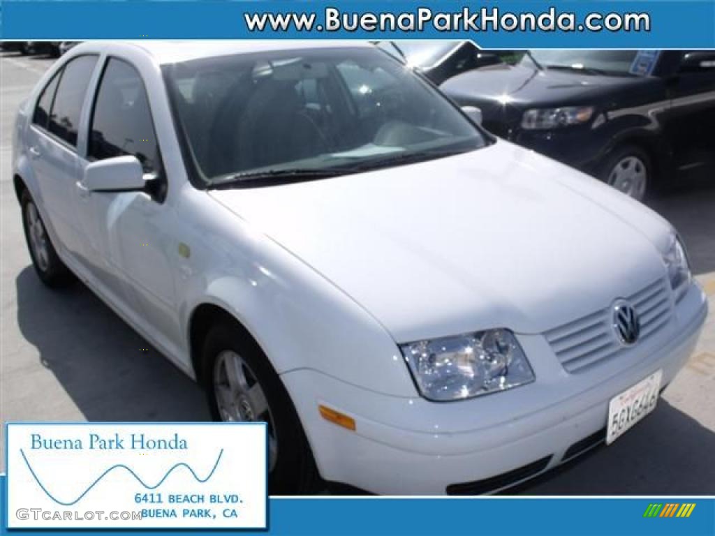 1999 Jetta GLS Sedan - Cool White / Black photo #1