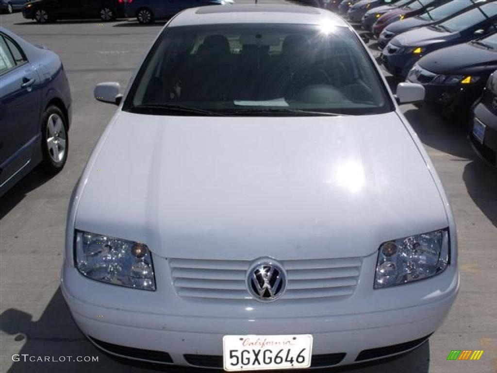 1999 Jetta GLS Sedan - Cool White / Black photo #2