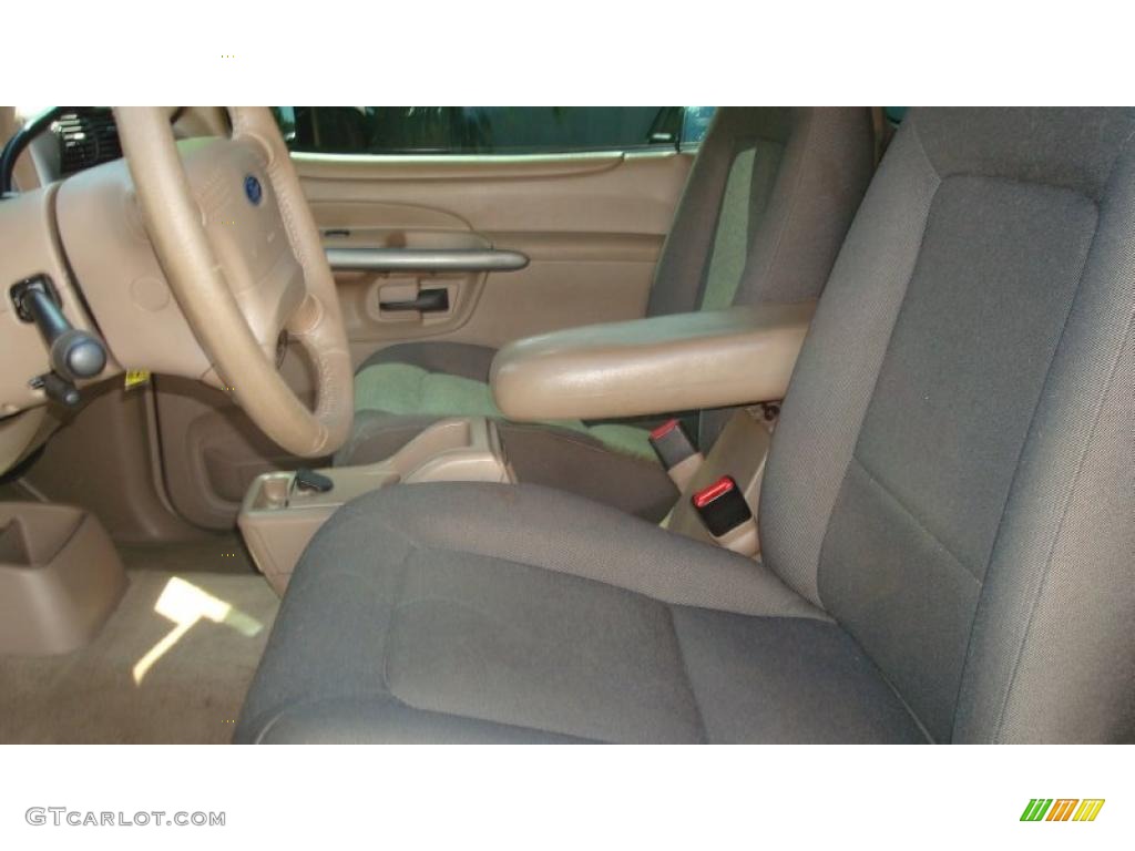 2002 Explorer Sport - Black Clearcoat / Medium Parchment photo #11