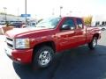 2011 Victory Red Chevrolet Silverado 1500 LT Extended Cab 4x4  photo #3