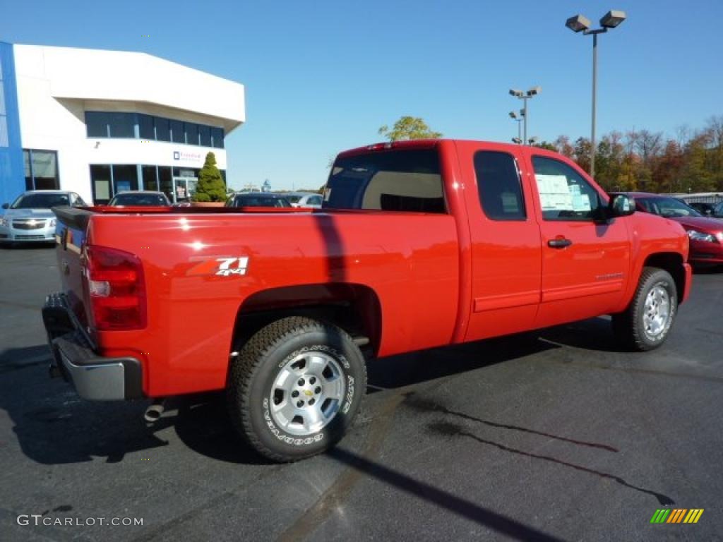 2011 Silverado 1500 LT Extended Cab 4x4 - Victory Red / Ebony photo #10