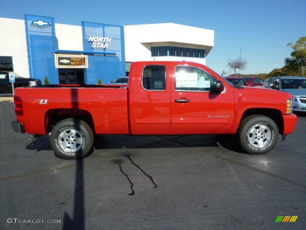 2011 Silverado 1500 LT Extended Cab 4x4 - Victory Red / Ebony photo #11