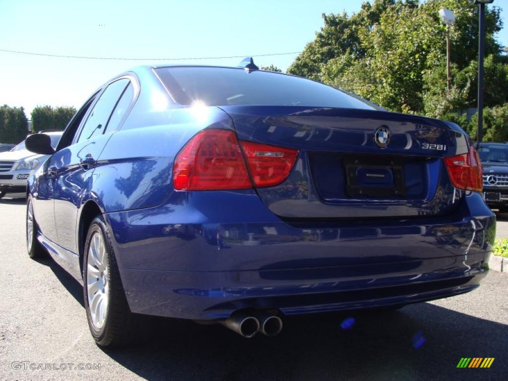 2009 3 Series 328xi Sedan - Montego Blue Metallic / Black photo #6