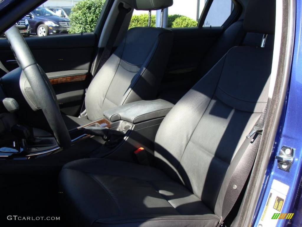 2009 3 Series 328xi Sedan - Montego Blue Metallic / Black photo #14