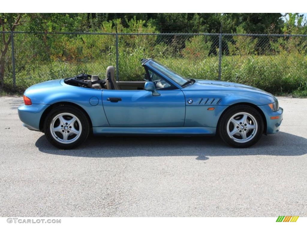 1996 Z3 1.9 Roadster - Atlanta Blue Metallic / Tan photo #2