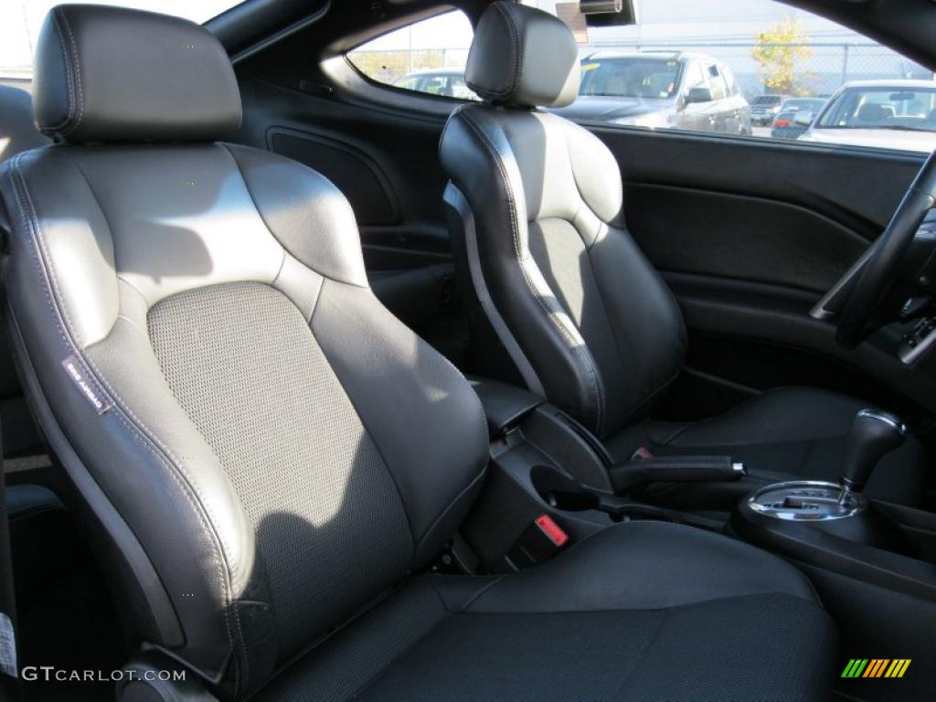 GT Black Leather/Black Sport Grip Interior 2008 Hyundai Tiburon GT Photo #38053926