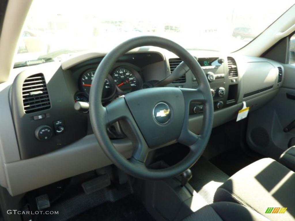 Dark Titanium Interior 2011 Chevrolet Silverado 1500 LS Regular Cab 4x4 Photo #38056570