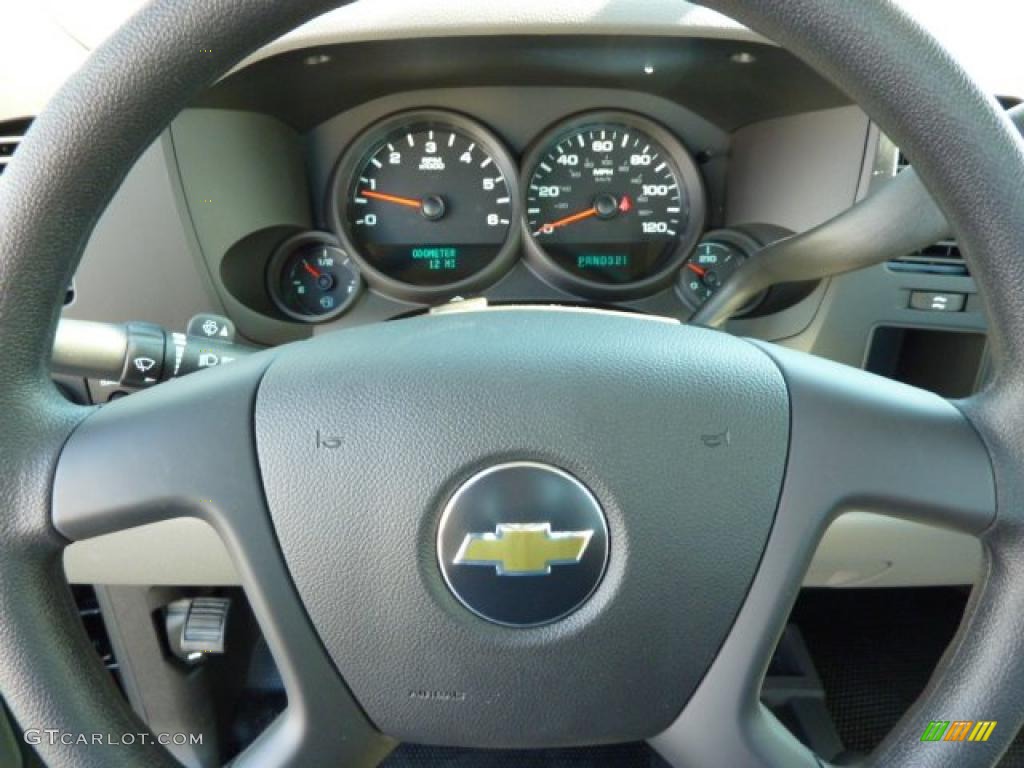 2011 Chevrolet Silverado 1500 LS Regular Cab 4x4 Dark Titanium Steering Wheel Photo #38056650