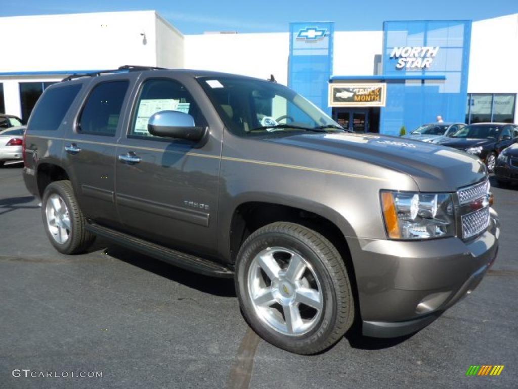 Mocha Steel Metallic 2011 Chevrolet Tahoe LT 4x4 Exterior Photo #38057346