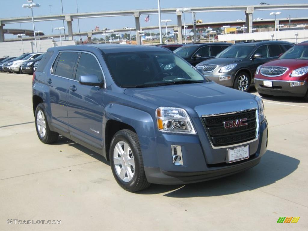 Steel Blue Metallic 2011 GMC Terrain SLE Exterior Photo #38058210