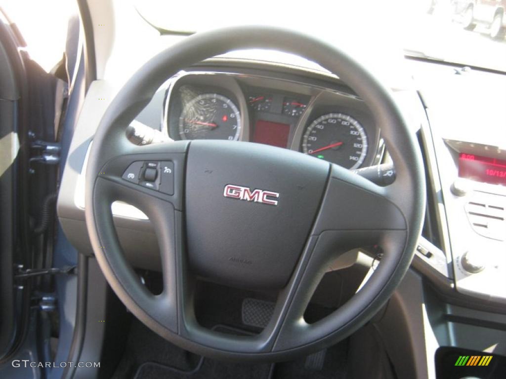2011 GMC Terrain SLE Jet Black Steering Wheel Photo #38058266