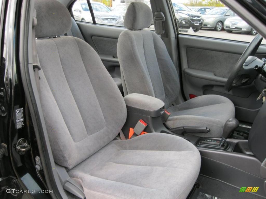 2006 Elantra GLS Sedan - Ebony Black / Gray photo #19