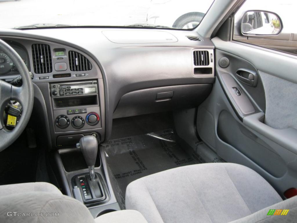 2006 Elantra GLS Sedan - Ebony Black / Gray photo #20