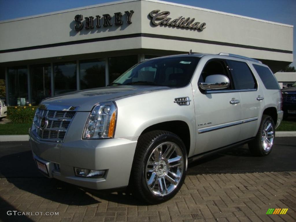 Silver Lining Metallic 2011 Cadillac Escalade Platinum AWD Exterior Photo #38058504