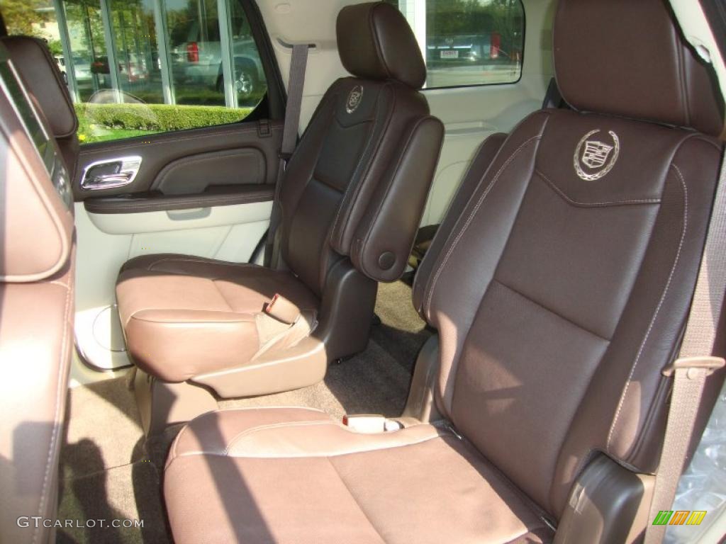 Cocoa/Light Linen Tehama Leather Interior 2011 Cadillac Escalade Platinum AWD Photo #38058728