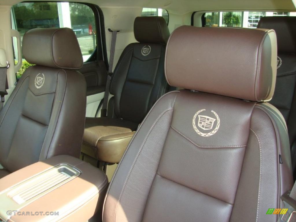 Cocoa/Light Linen Tehama Leather Interior 2011 Cadillac Escalade Platinum AWD Photo #38058829
