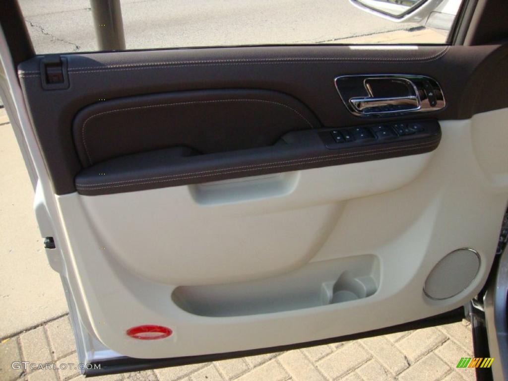 Cocoa/Light Linen Tehama Leather Interior 2011 Cadillac Escalade Platinum AWD Photo #38058845