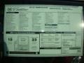 2011 Cadillac DTS Luxury Window Sticker