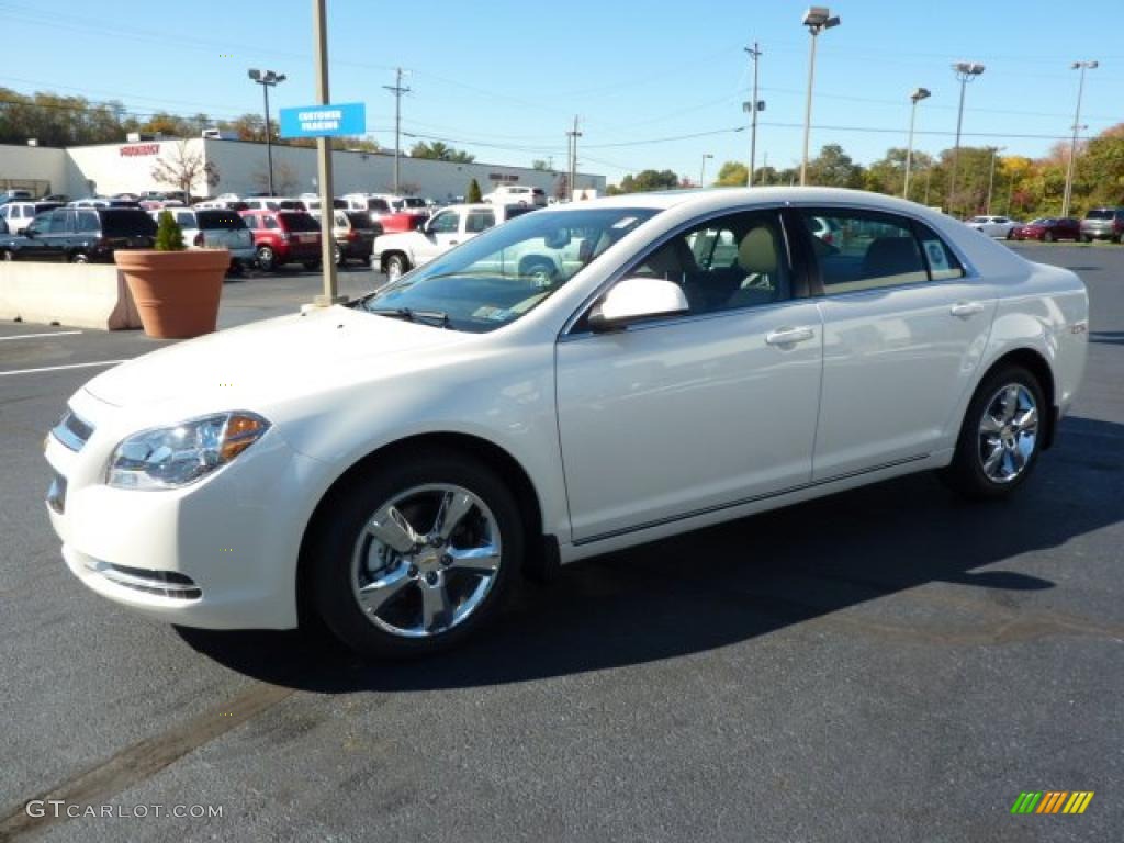 2011 Malibu LT - White Diamond Tricoat / Cocoa/Cashmere photo #3