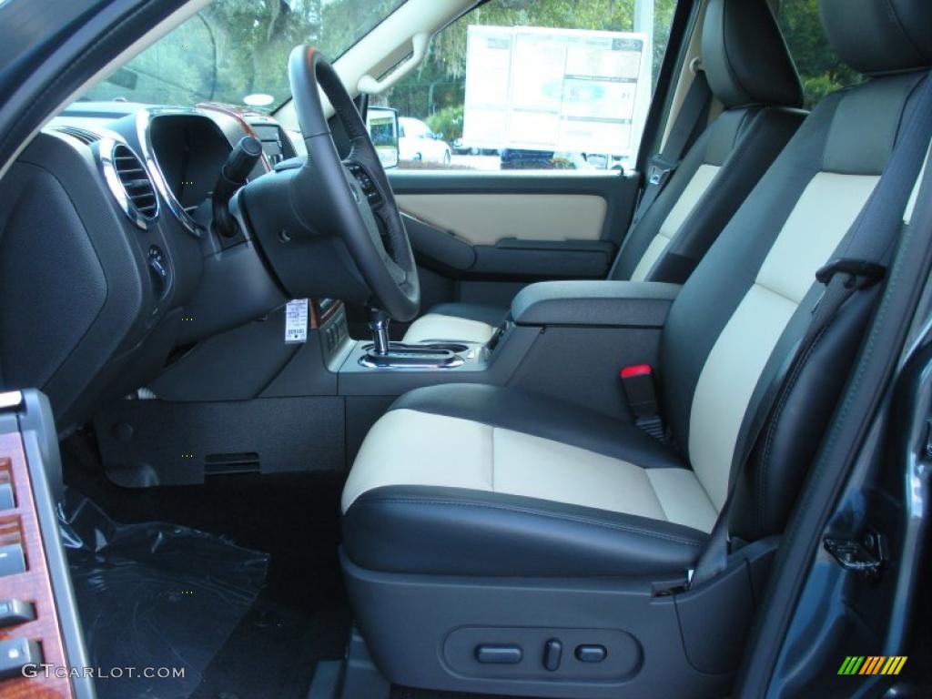 Black Interior 2010 Ford Explorer Eddie Bauer Photo #38060726