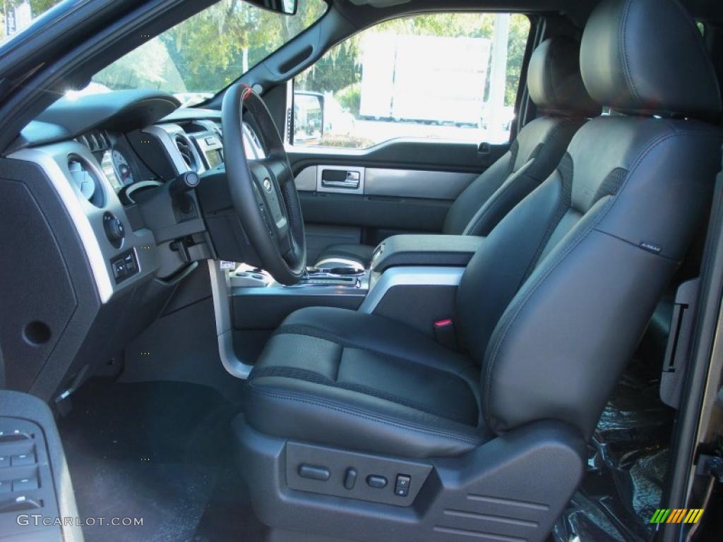 Raptor Black Interior 2010 Ford F150 SVT Raptor SuperCab 4x4 Photo #38060955