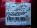 U6: Red Candy Metallic 2011 Ford Edge Limited Color Code
