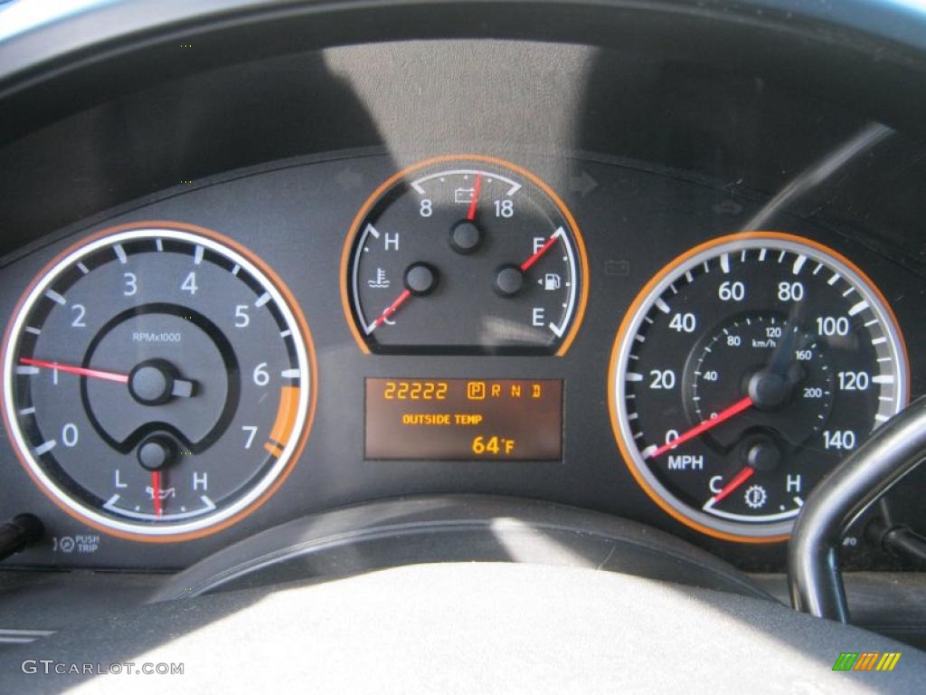 2009 Nissan Titan SE King Cab Gauges Photo #38062828