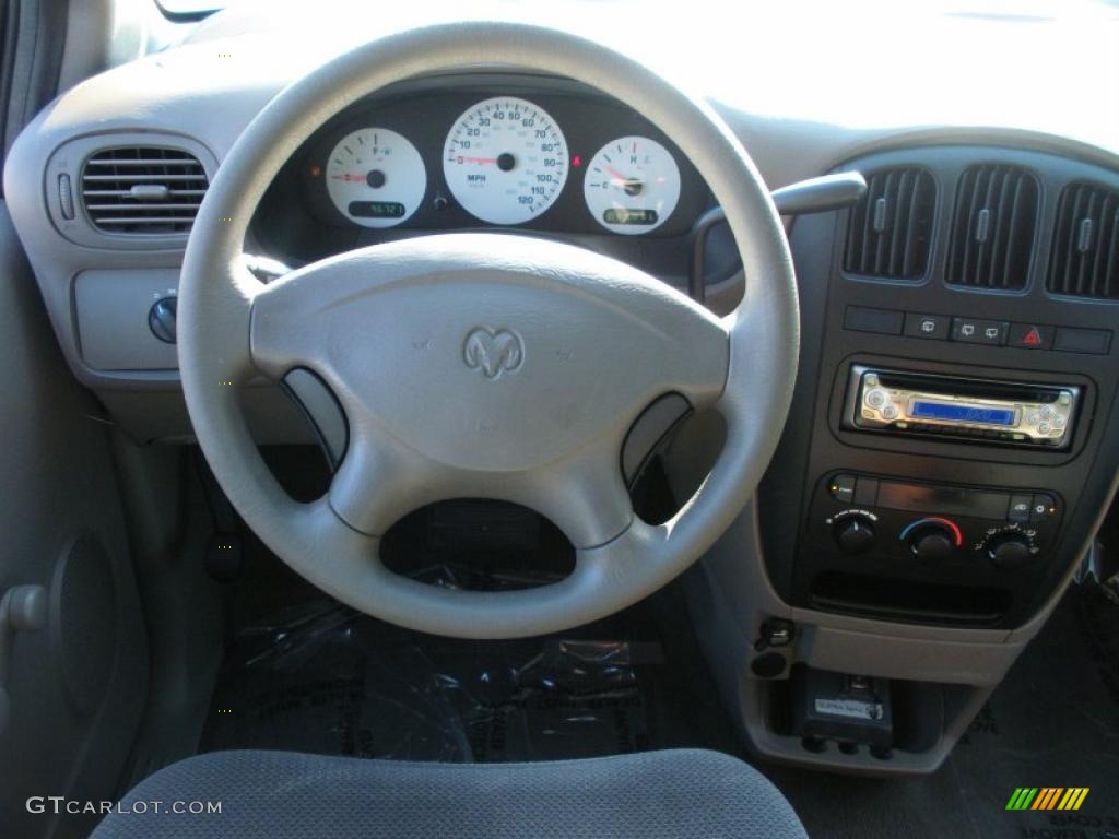 2002 Dodge Caravan SE Mist Gray Steering Wheel Photo #38063036