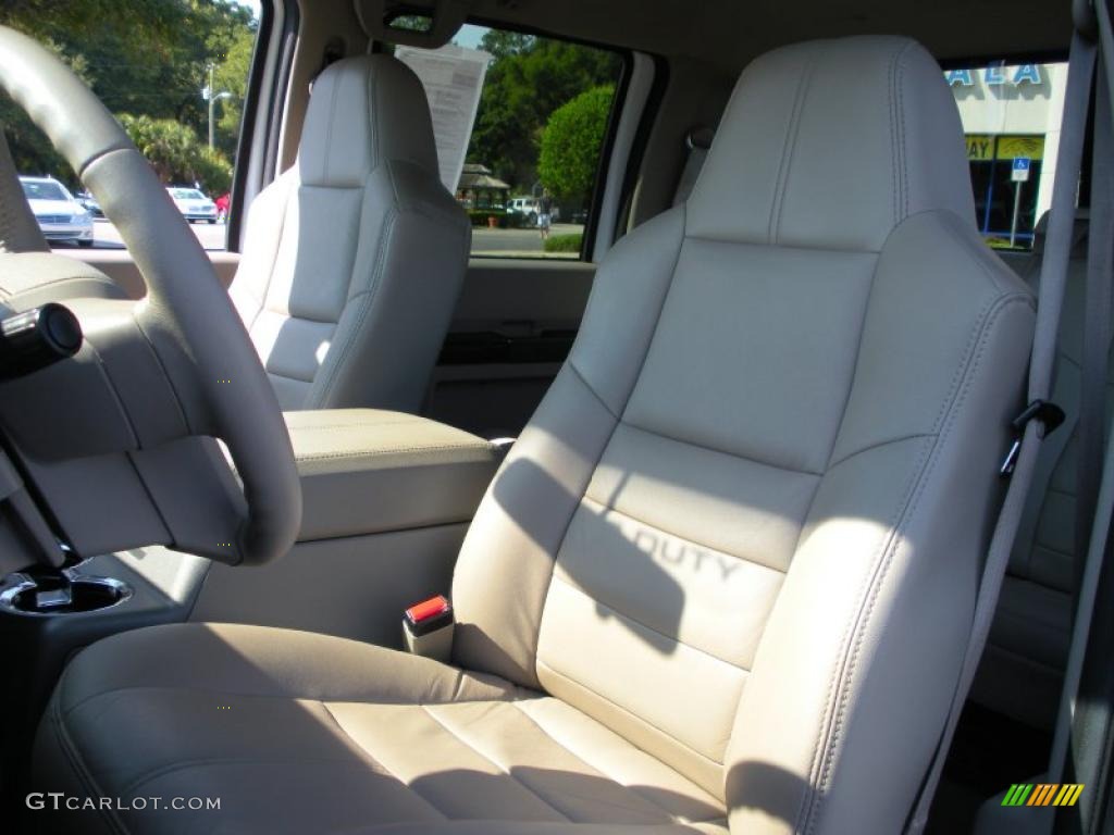 Camel Interior 2008 Ford F250 Super Duty Lariat Crew Cab 4x4 Photo #38063672