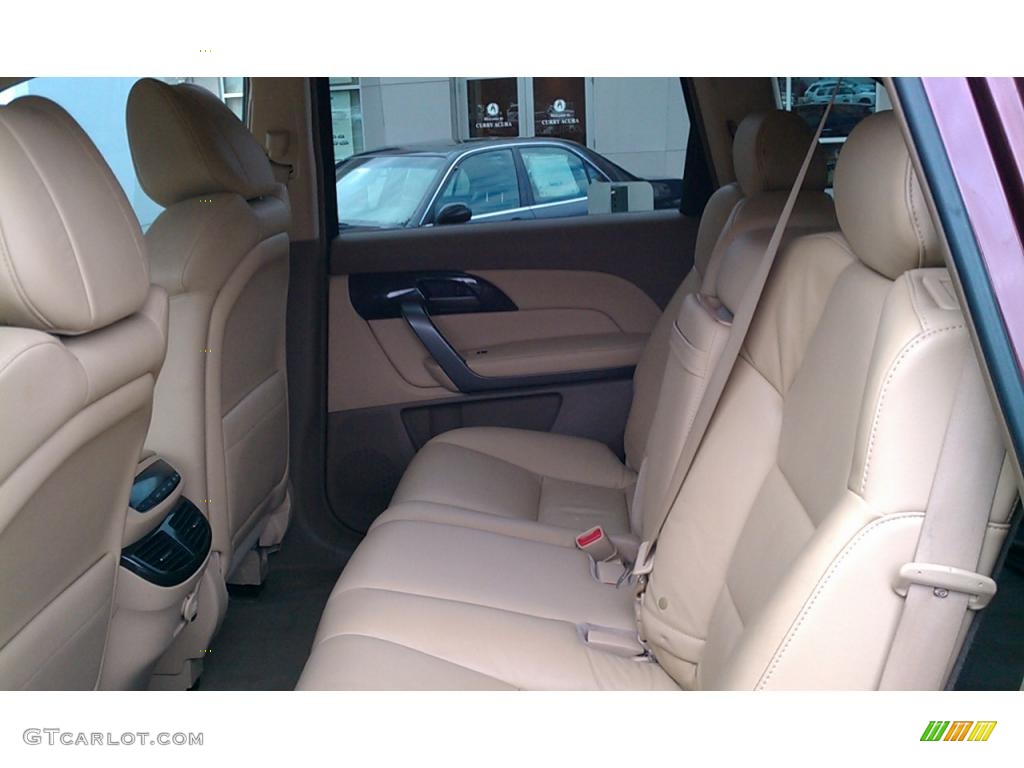 2007 MDX  - Dark Cherry Red Pearl / Parchment photo #21