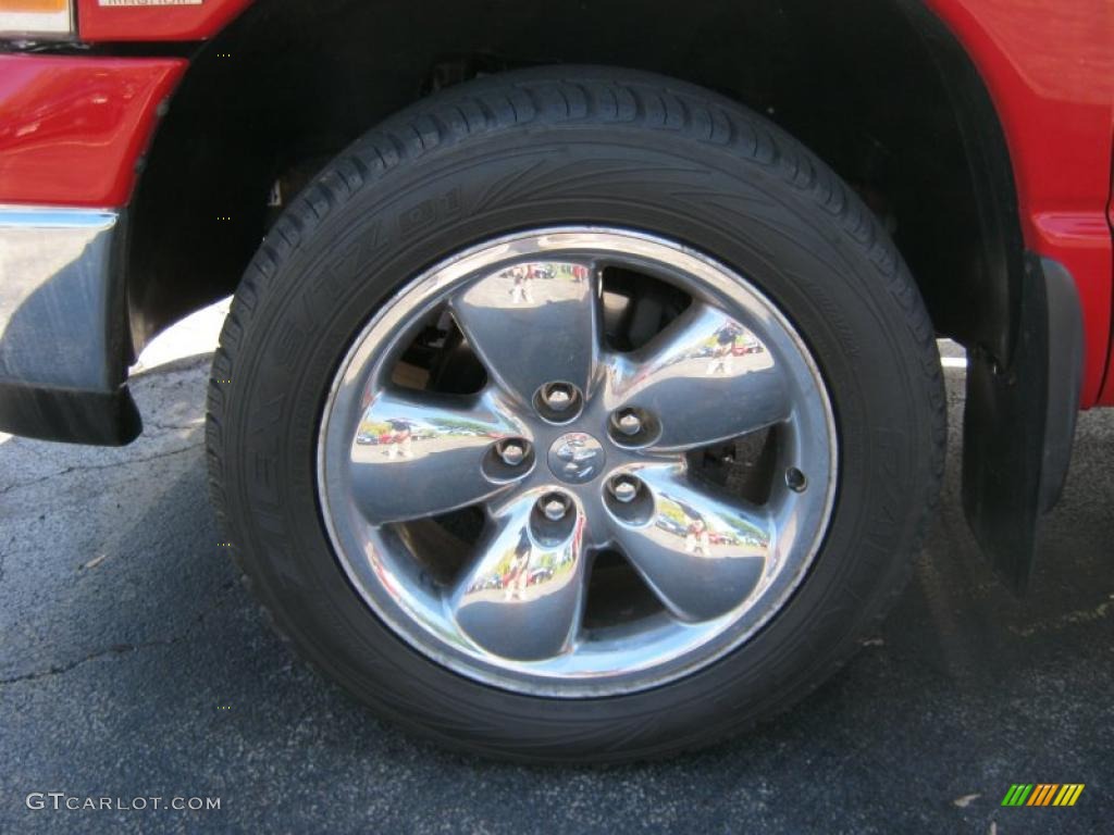 2005 Ram 1500 Laramie Regular Cab 4x4 - Flame Red / Taupe photo #17