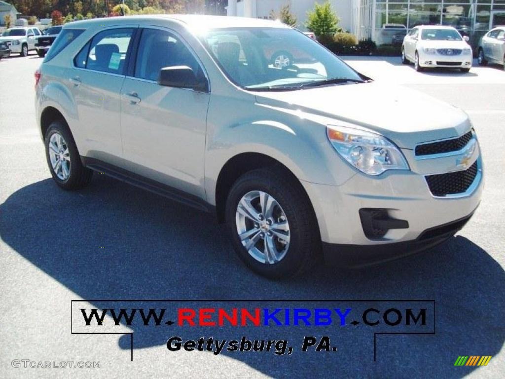 2011 Equinox LS AWD - Gold Mist Metallic / Light Titanium/Jet Black photo #1