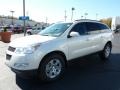 2011 White Diamond Tricoat Chevrolet Traverse LT AWD  photo #3