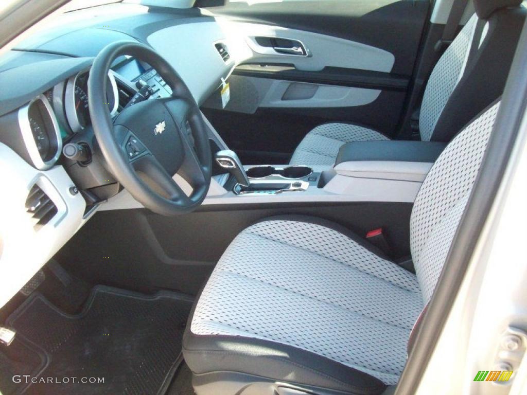 Light Titanium/Jet Black Interior 2011 Chevrolet Equinox LS AWD Photo #38064380