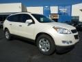 2011 White Diamond Tricoat Chevrolet Traverse LT AWD  photo #1