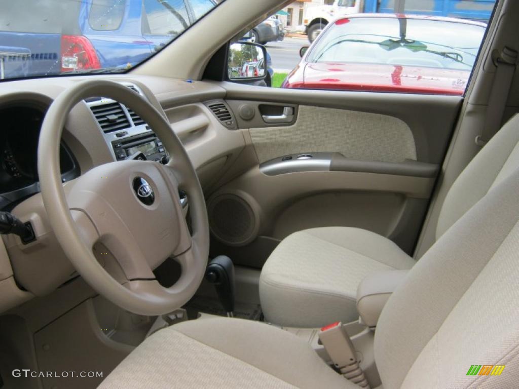 Beige Interior 2007 Kia Sportage LX V6 4WD Photo #38066120