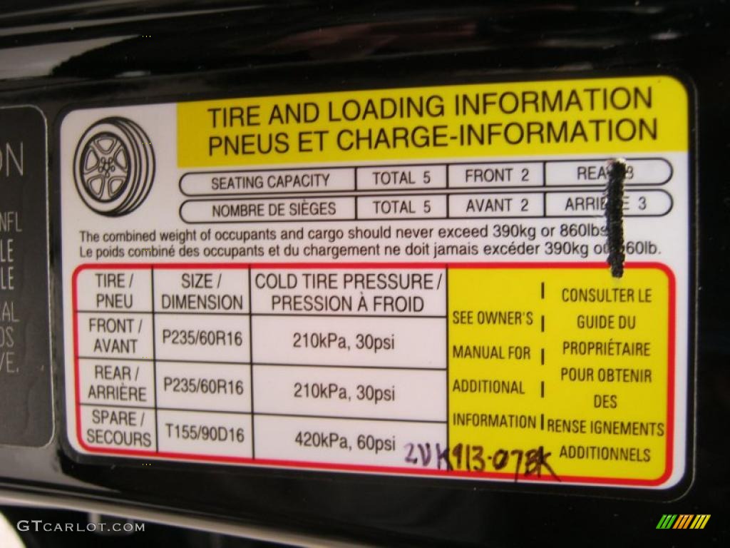 2007 Kia Sportage LX V6 4WD Info Tag Photos