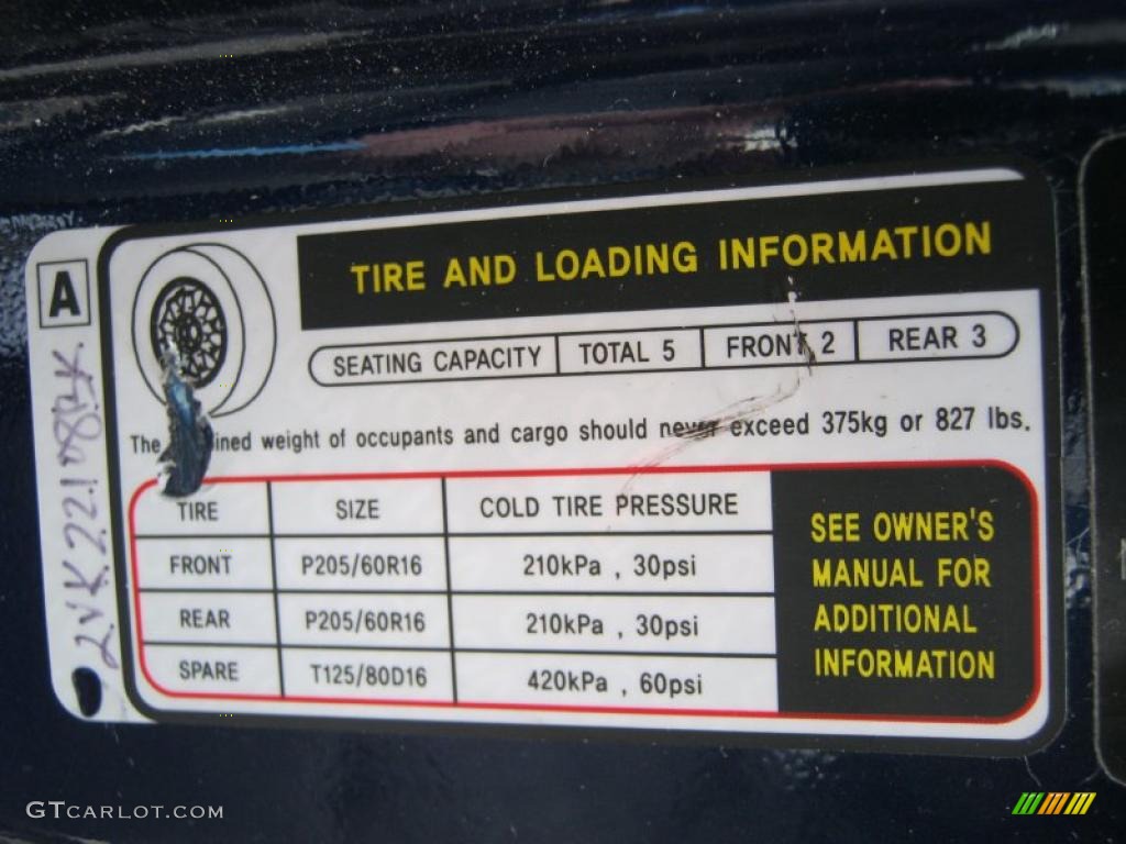 2006 Kia Optima LX Info Tag Photo #38068075