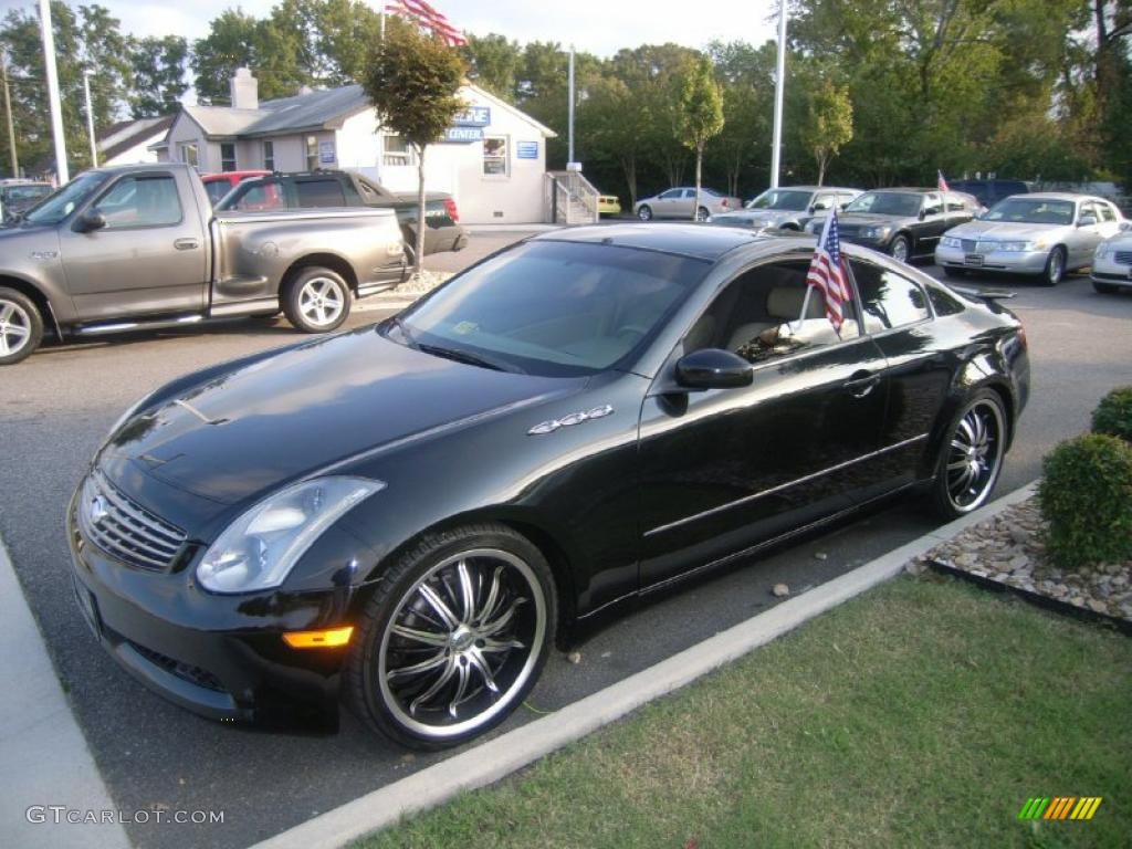 2003 G 35 Coupe - Black Obsidian / Willow photo #1