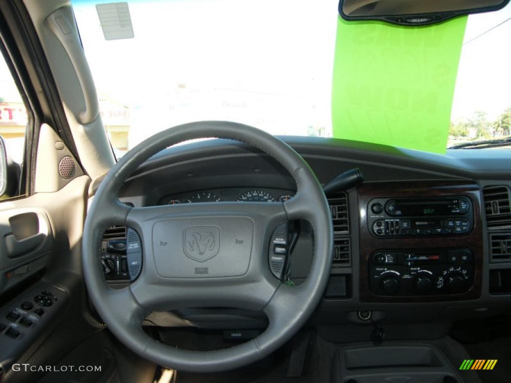 2001 Dodge Durango SLT Dark Slate Gray Steering Wheel Photo #38069793