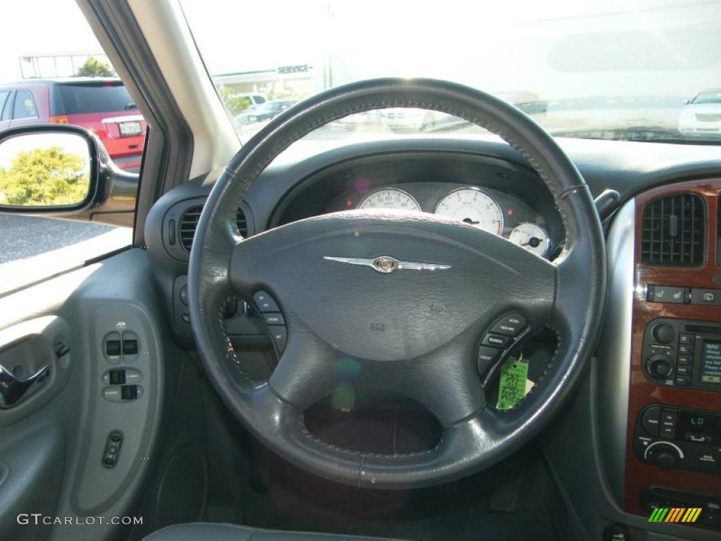 2006 Chrysler Town & Country Limited Medium Slate Gray Steering Wheel Photo #38070205